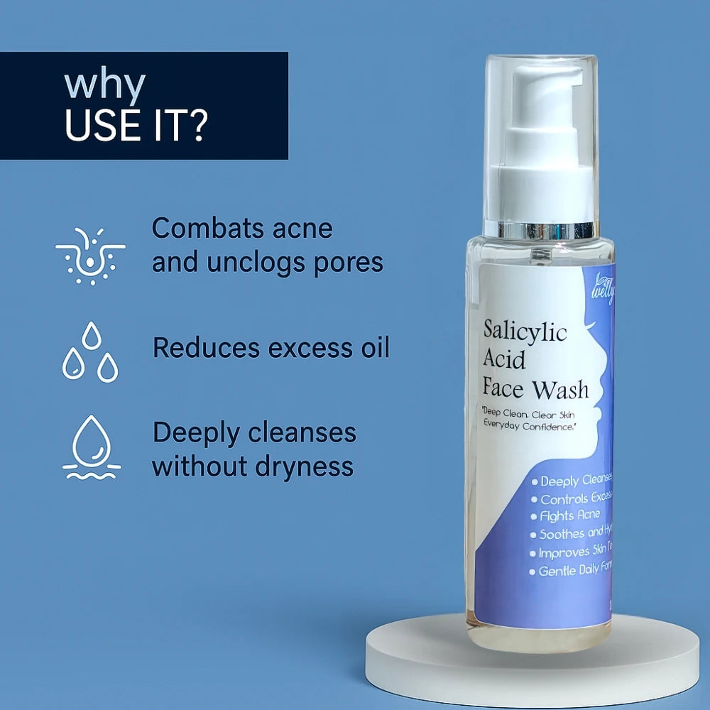 Salicylic Acid Face Wash – Deep Clean for Acne-Prone & Oily Skin (100ml)