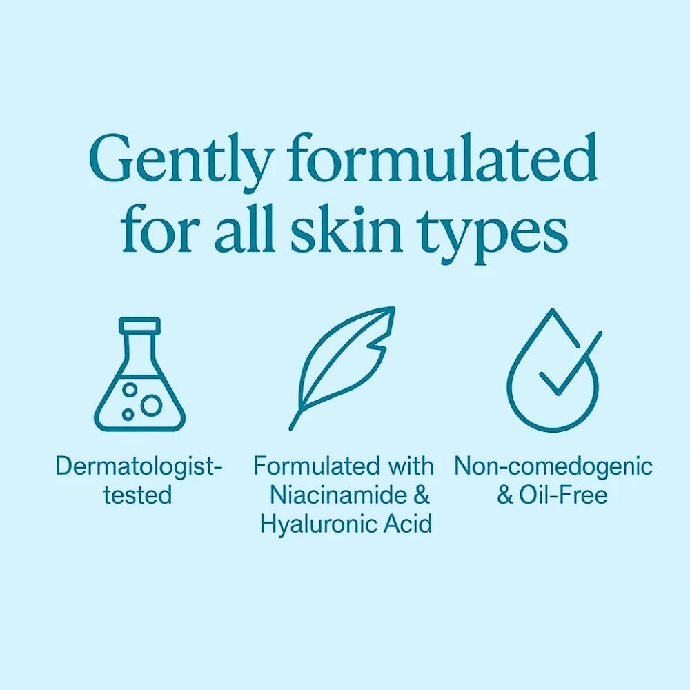 HydraGlow Gel Moisturizer with Hyaluronic Acid & Niacinamide – 50g