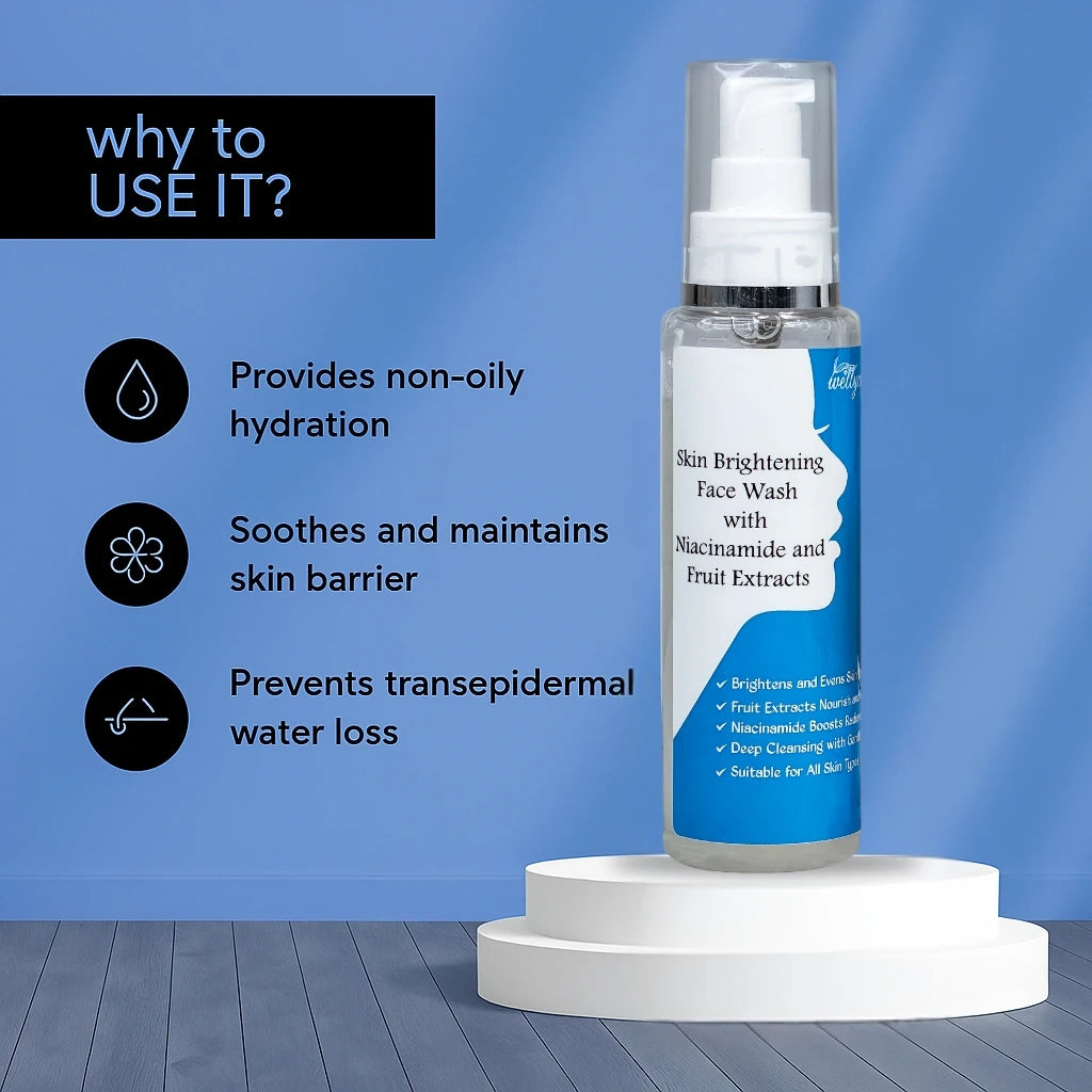 Skin Brightening Face Wash with Niacinamide & Fruit Extracts – 100ml