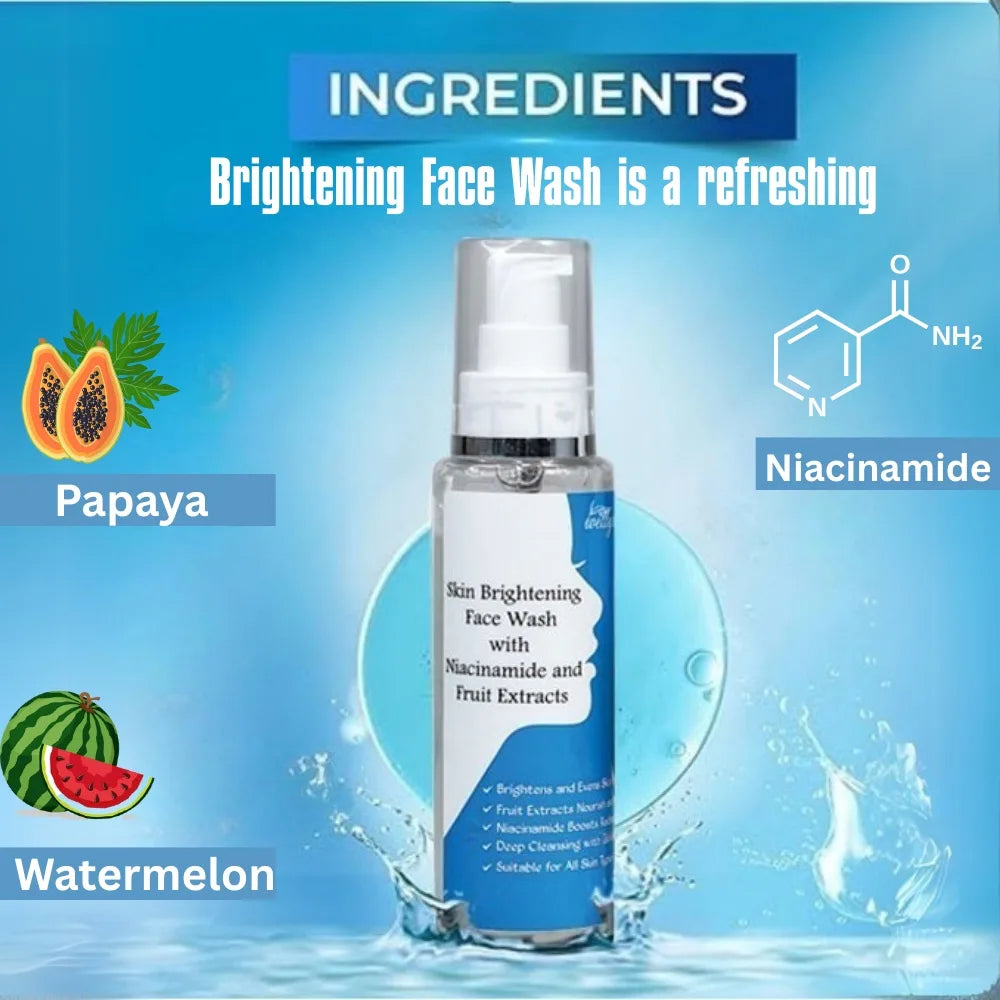 Skin Brightening Face Wash with Niacinamide & Fruit Extracts – 100ml