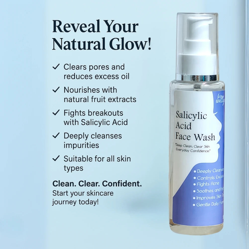 Salicylic Acid Face Wash – Deep Clean for Acne-Prone & Oily Skin (100ml)