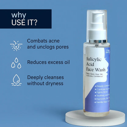 Salicylic Acid Face Wash – Deep Clean for Acne-Prone & Oily Skin (100ml)