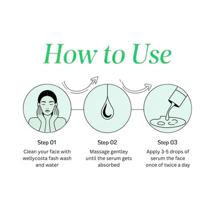 Wellycosta 2% Salicylic Acid Face Serum – Clarify, Unclog, Control Acne (30ml)