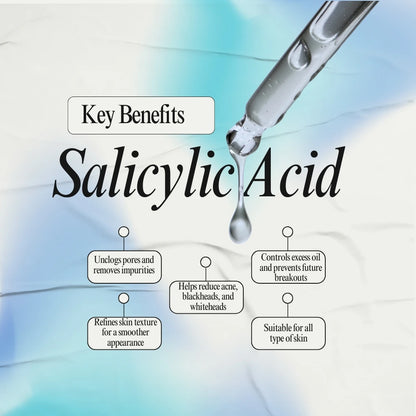 Wellycosta 2% Salicylic Acid Face Serum – Clarify, Unclog, Control Acne (30ml)
